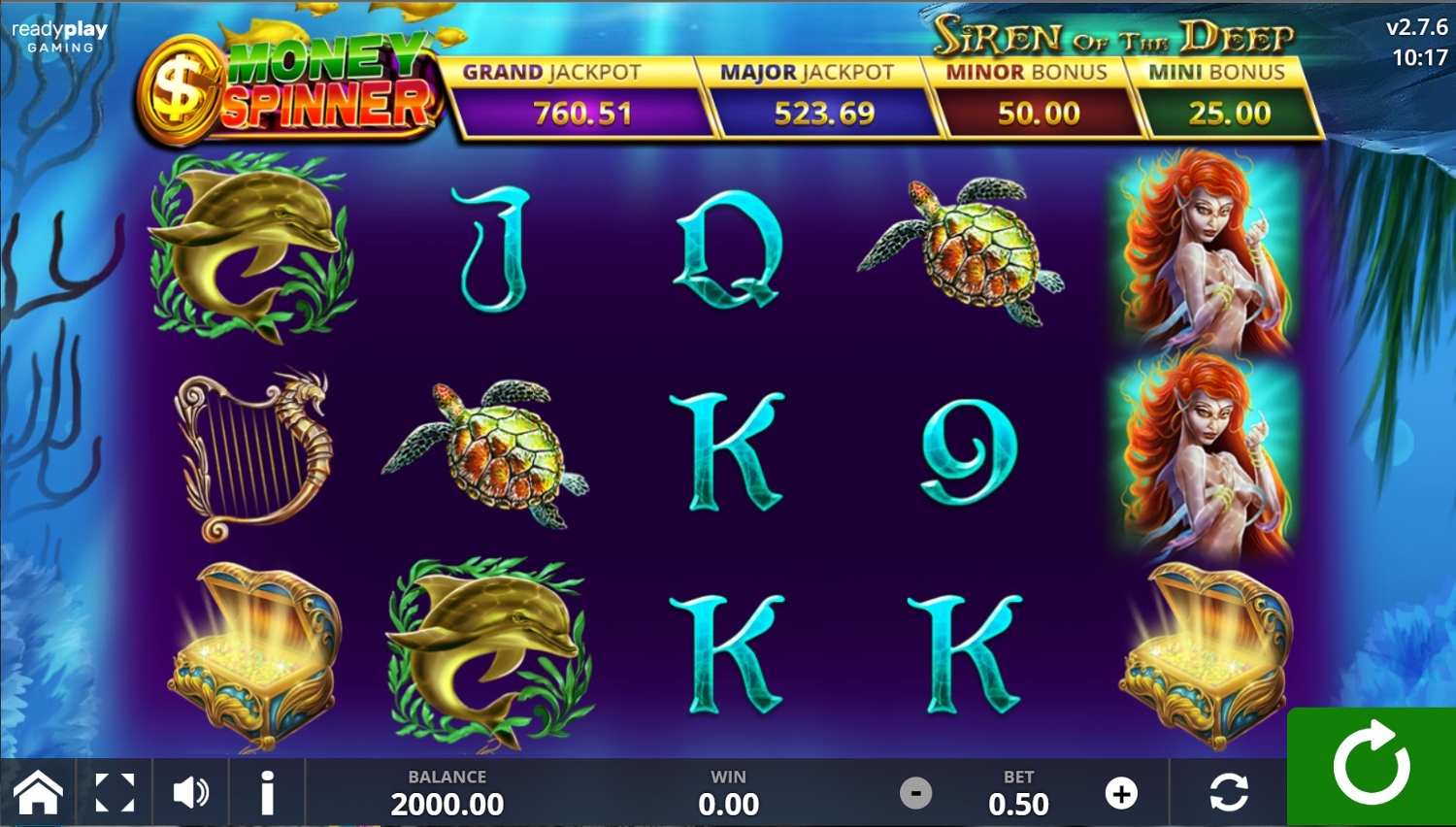 Siren of the Deep Slot Gameplay