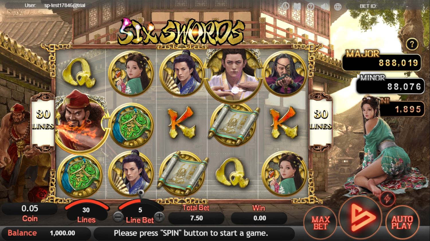 Six Swords Slot Gameplay
