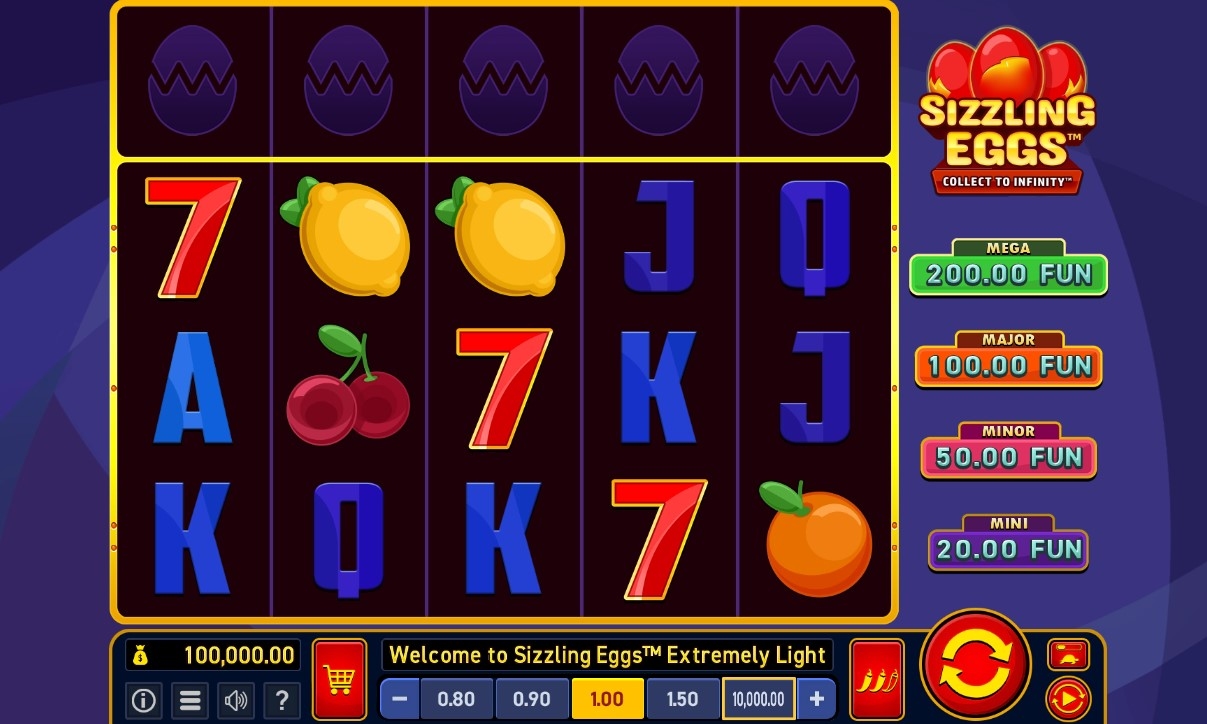 Sizzling Eggs Extremely Light Slot Gameplay