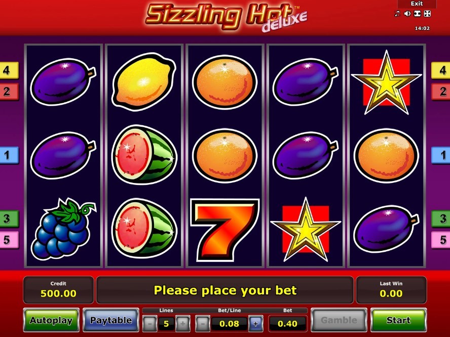 Sizzling Hot Deluxe Slot Gameplay