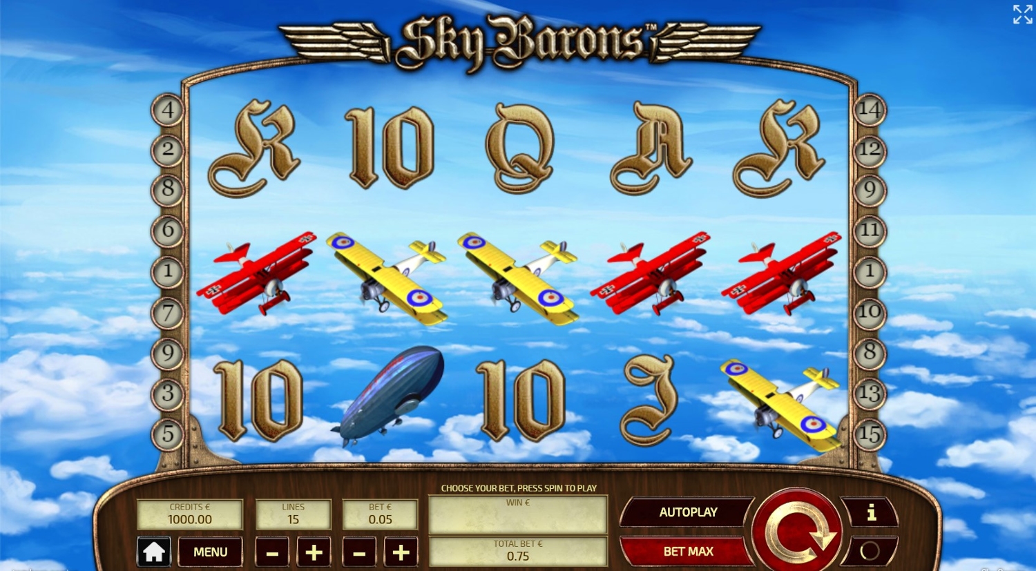 Sky Barons Slot Gameplay