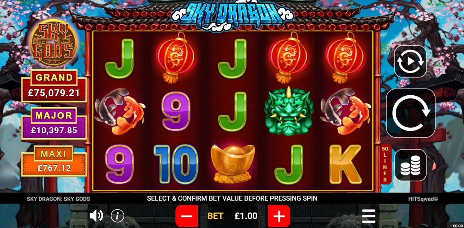 Sky Dragon Slot Gameplay