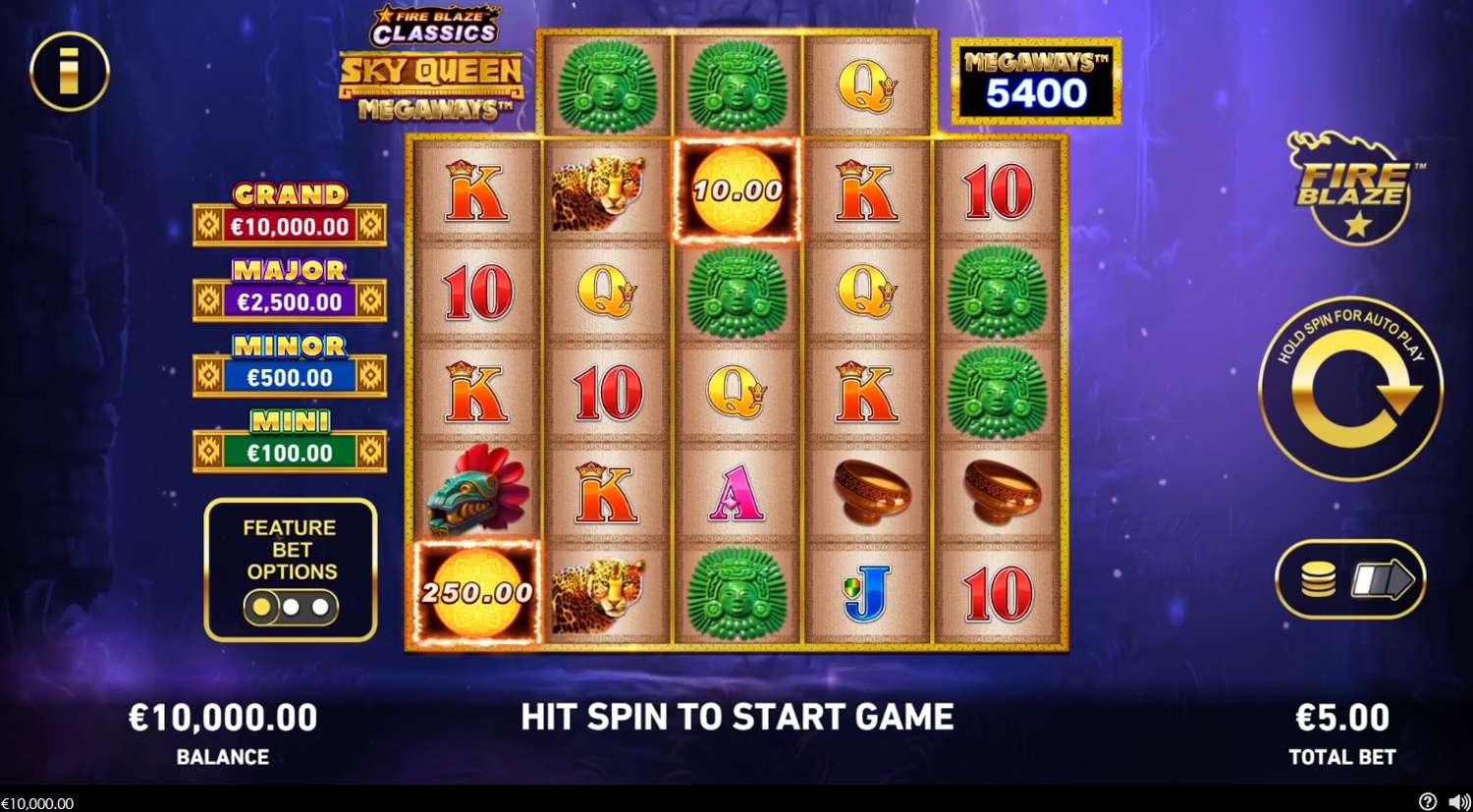 Sky Queen Megaways Slot Gameplay