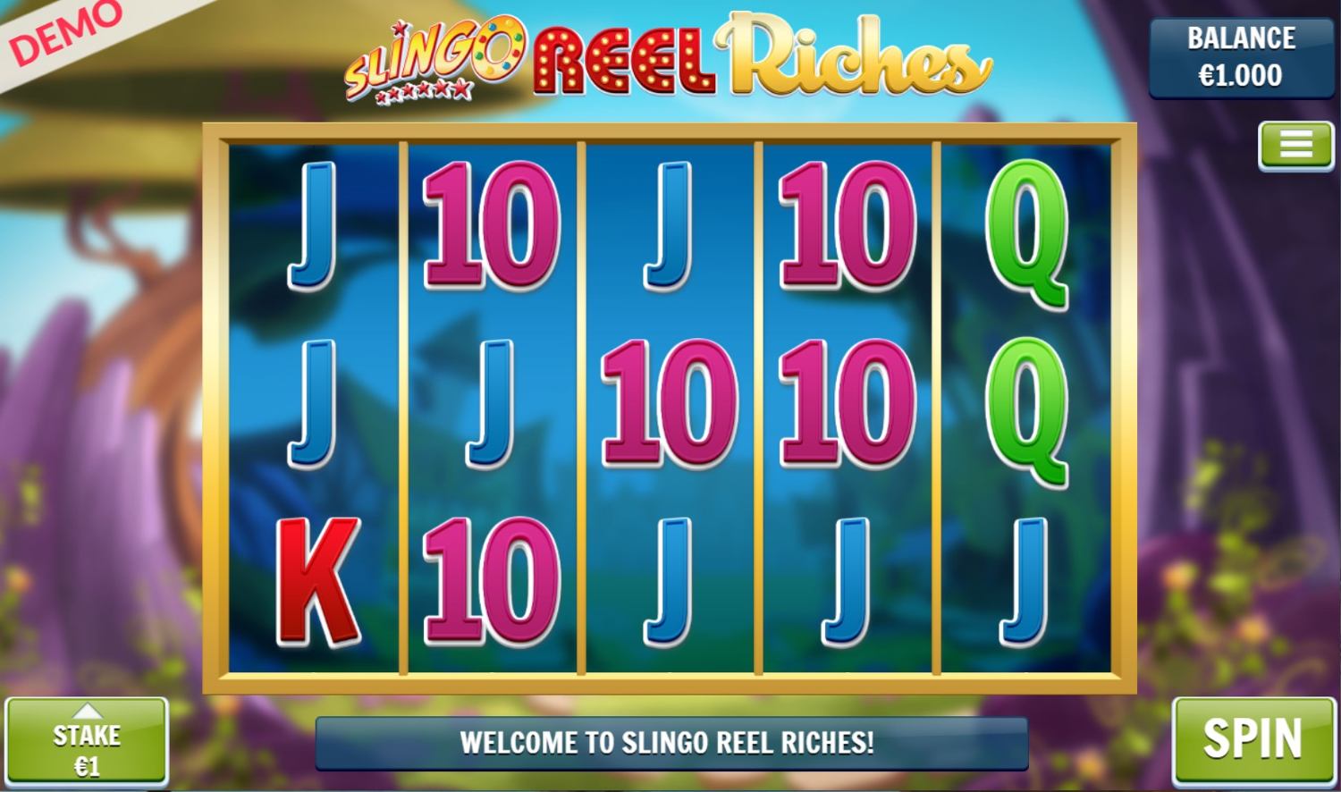 Slingo Reel Riches Slot Gameplay