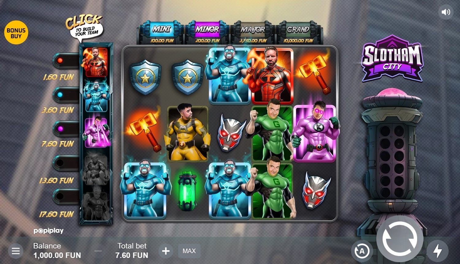 Slotham City Slot Gameplay