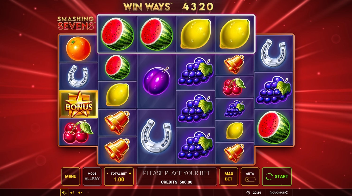 Smashing Sevens Win Ways Slot Gameplay