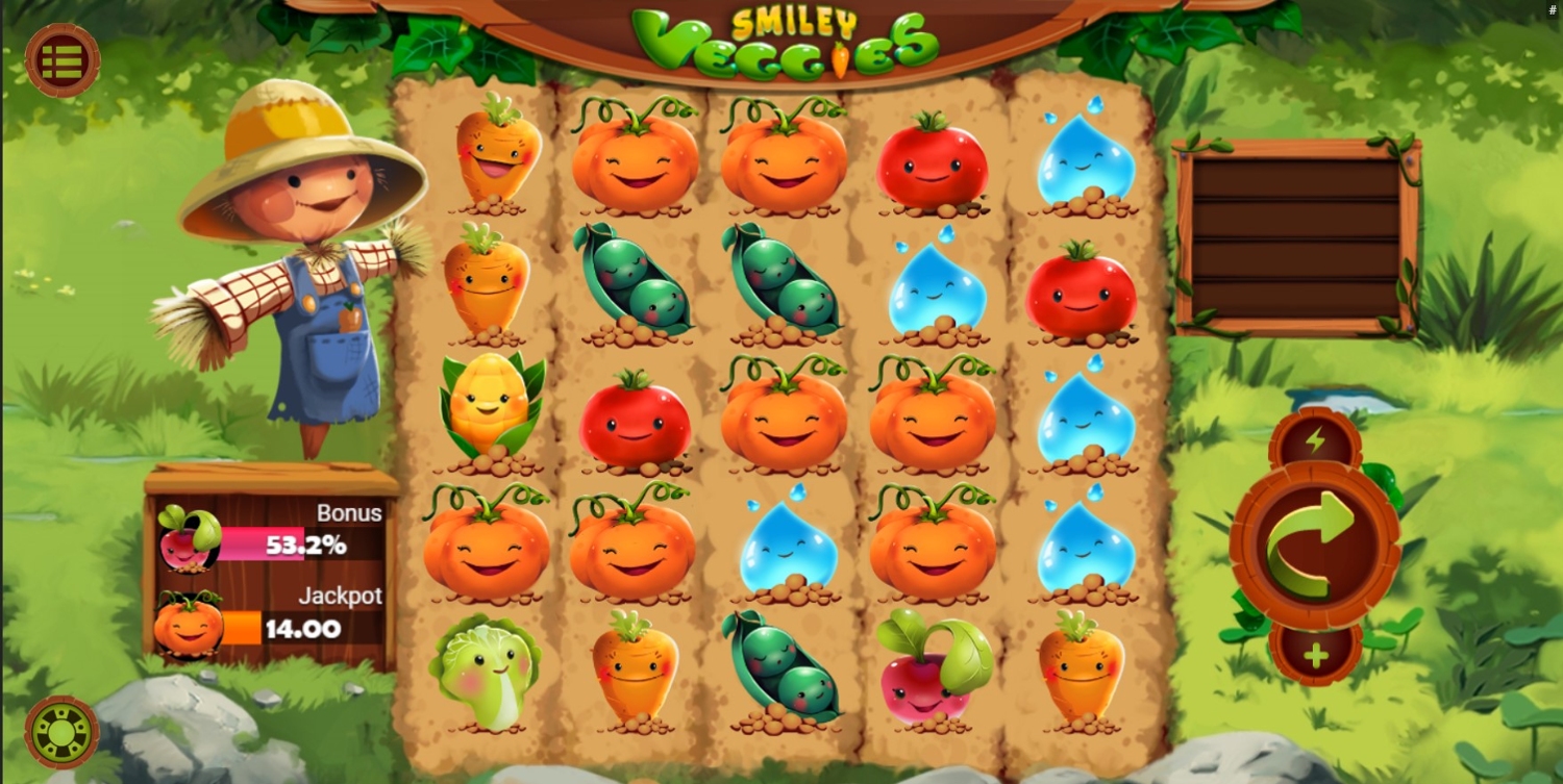 Smiley Veggies Slot Gameplay