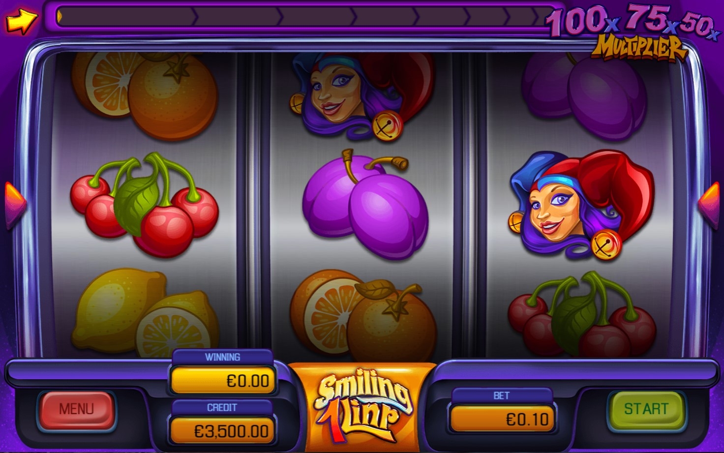 Smiling 1Linr Slot Gameplay