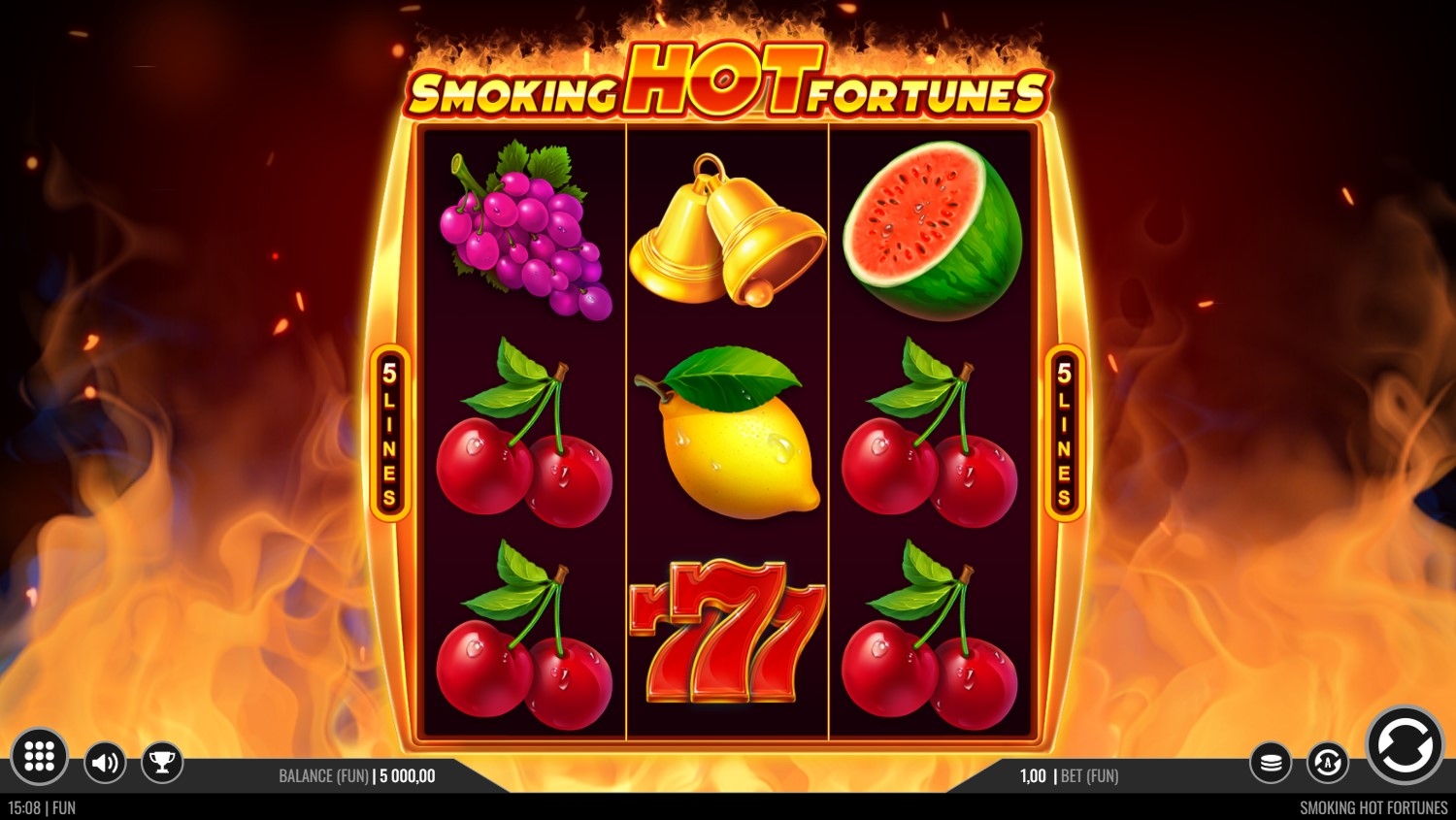 Smoking Hot Fortunes Slot Gameplay