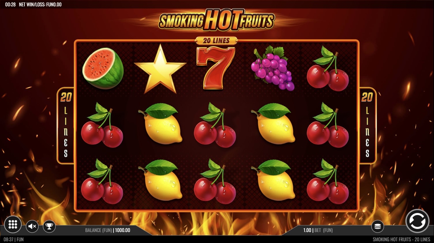 Smoking Hot Fruits 20 Slot Gameplay