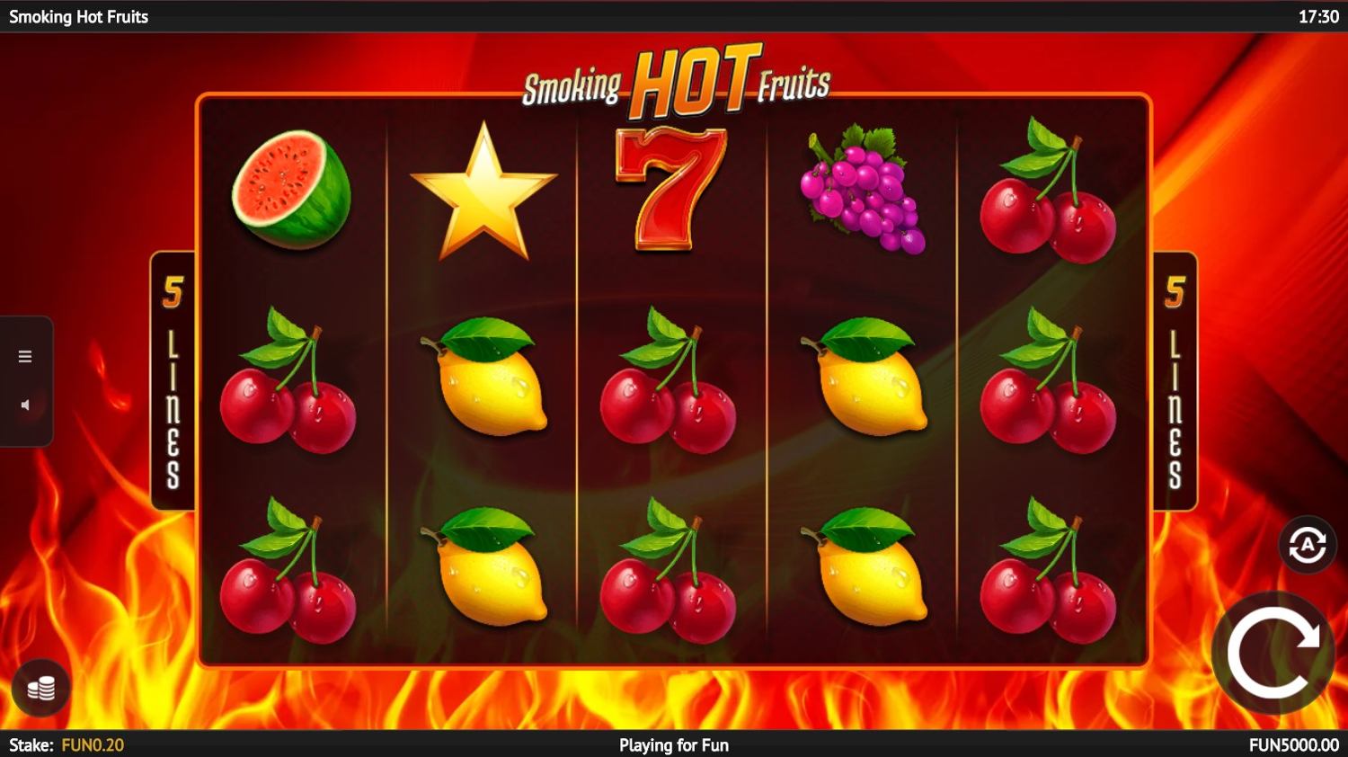 Smoking Hot Fruits Slot Gameplay