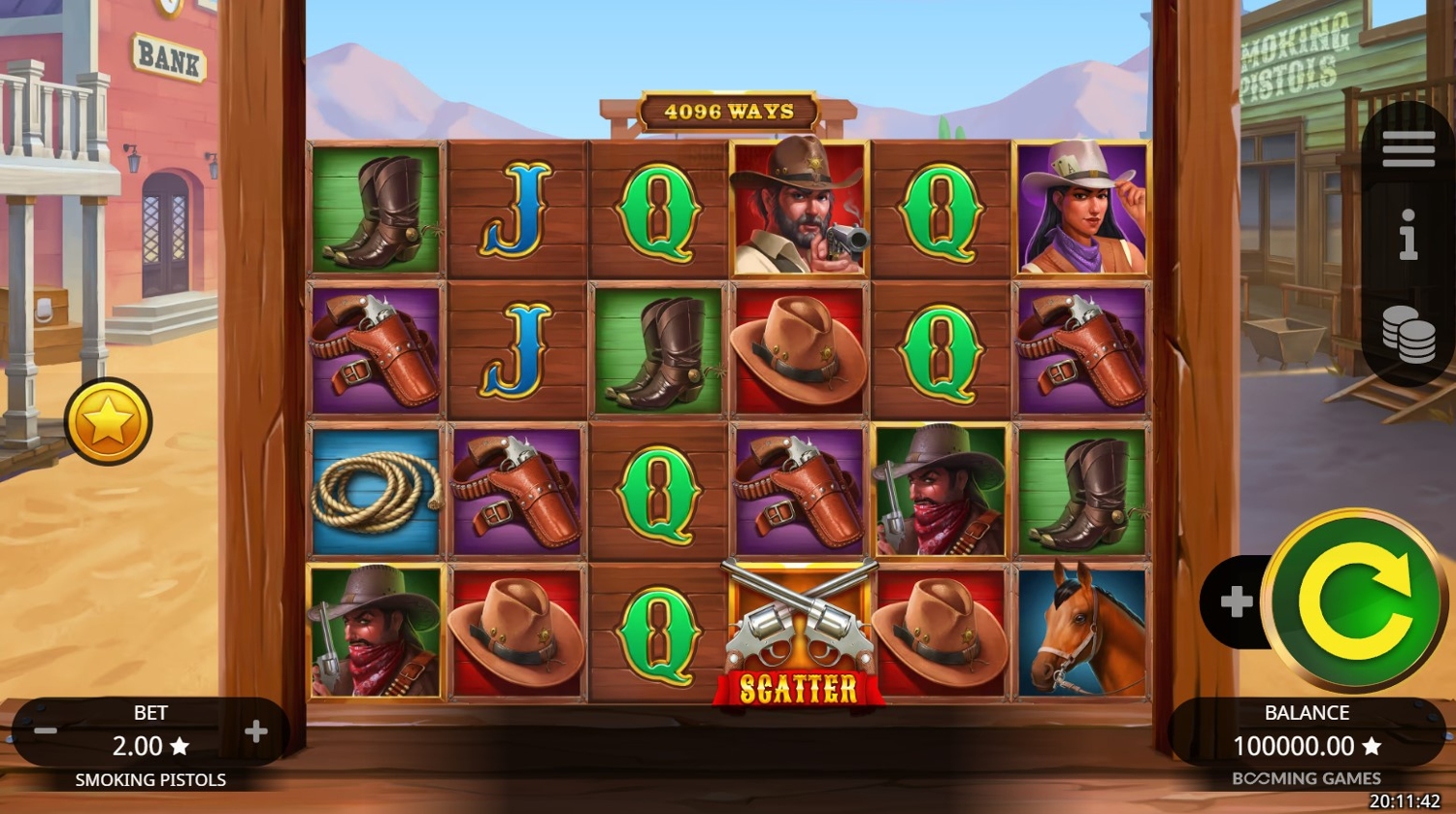 Smoking Pistols Slot Gameplay