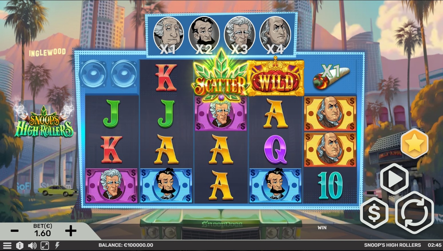 Snoop's High Rollers Slot Gameplay