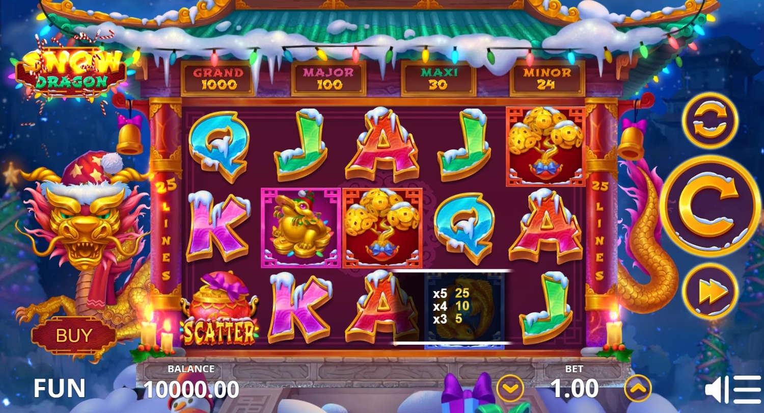 Snow Dragon Slot Gameplay