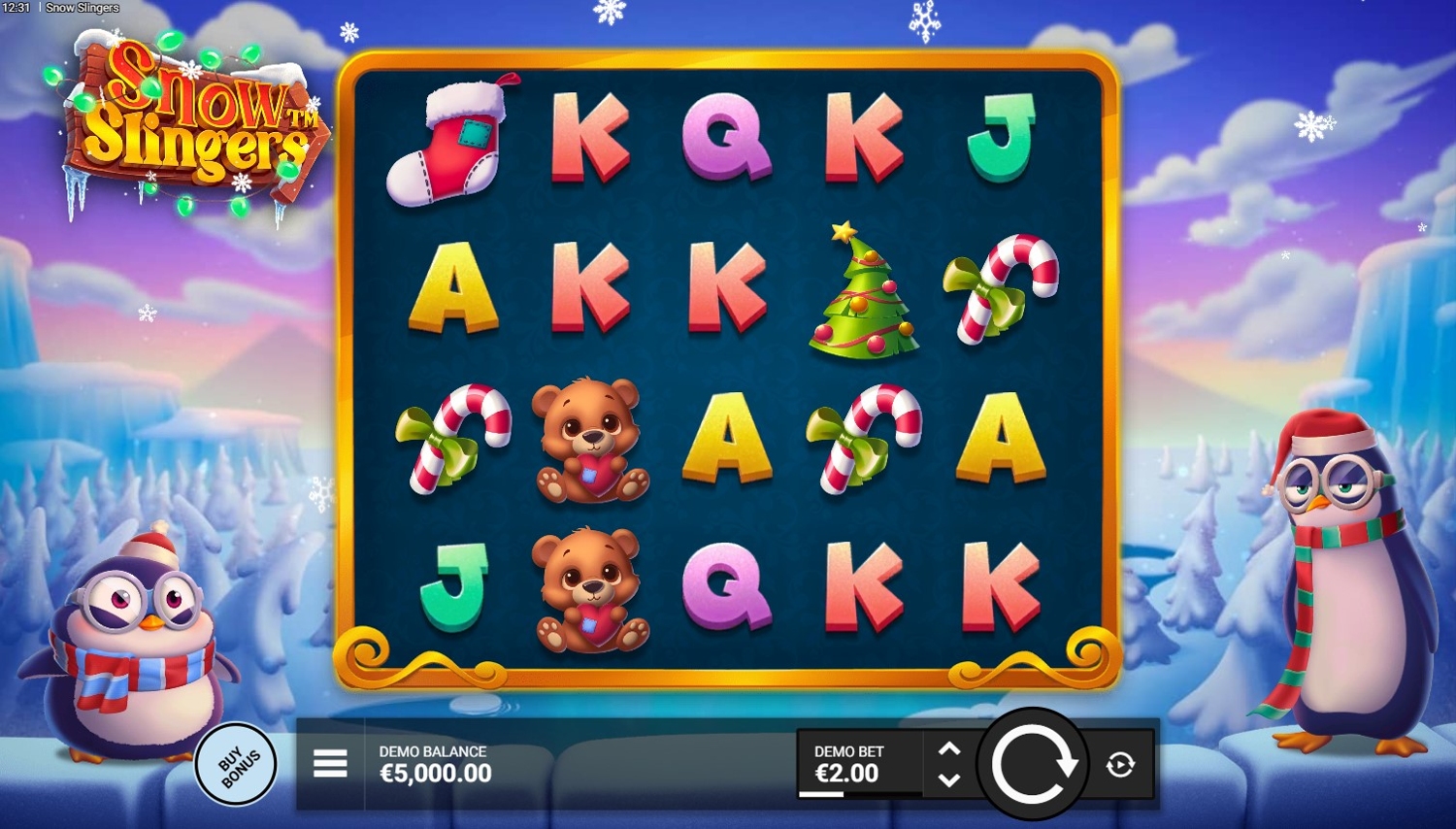 Snow Slingers Slot Gameplay