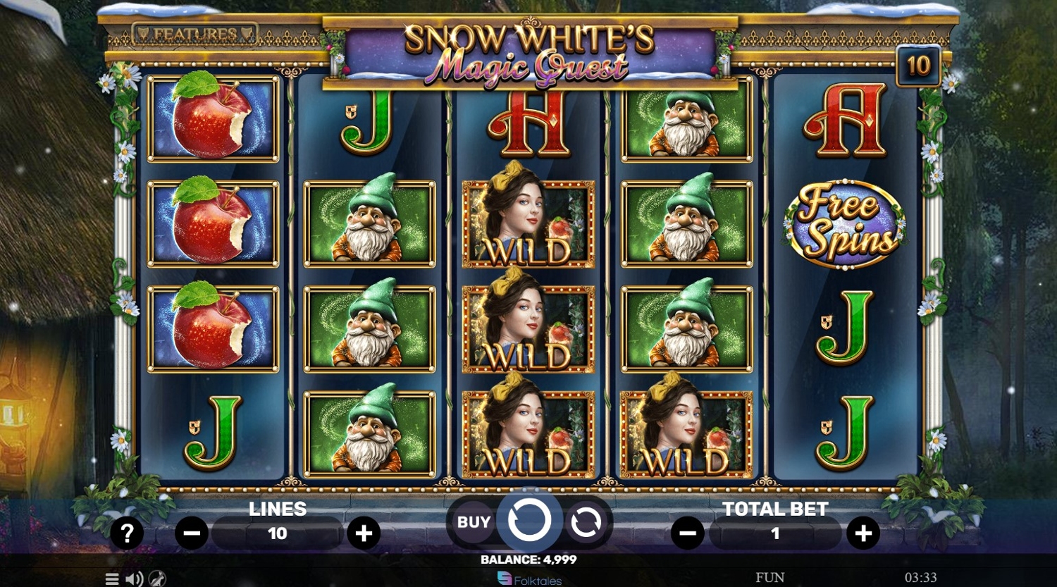 Snow Whites Magic Quest Slot Gameplay