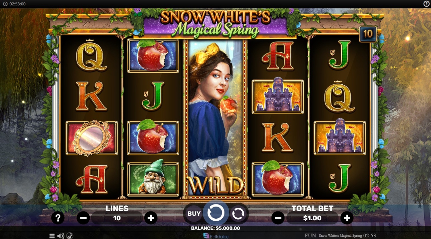 Snow Whites Magical Spring Slot Gameplay