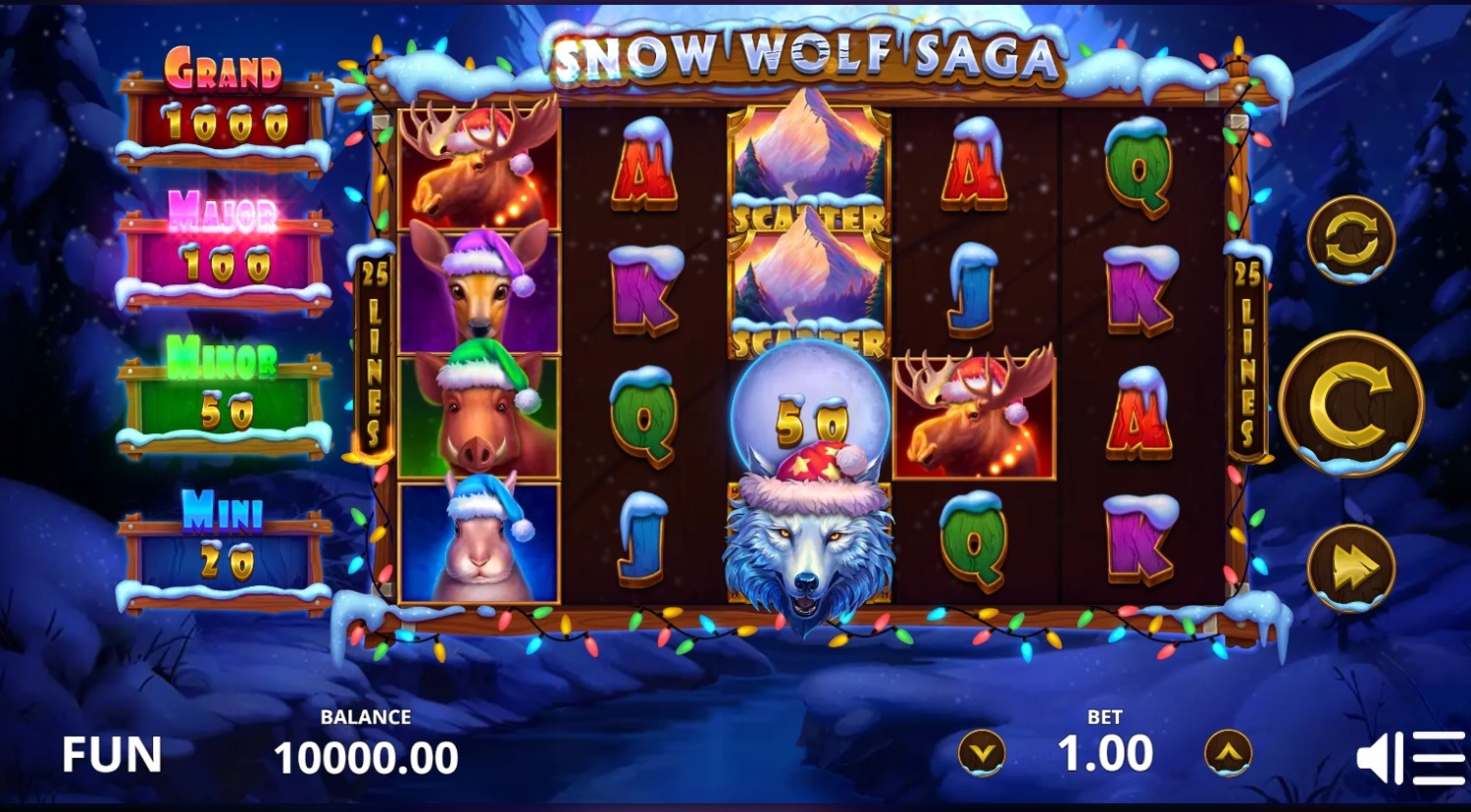 Snow Wolf Saga Slot Gameplay