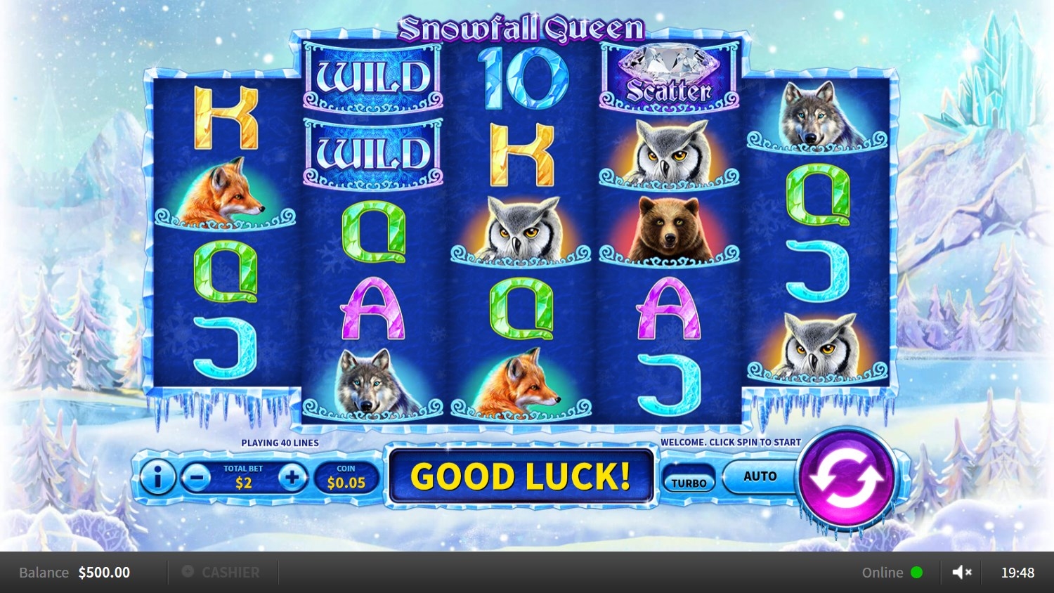 Snowfall Queen Slot Gameplay