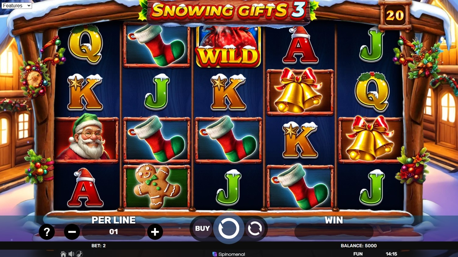 Snowing Gifts 3 Slot Gameplay