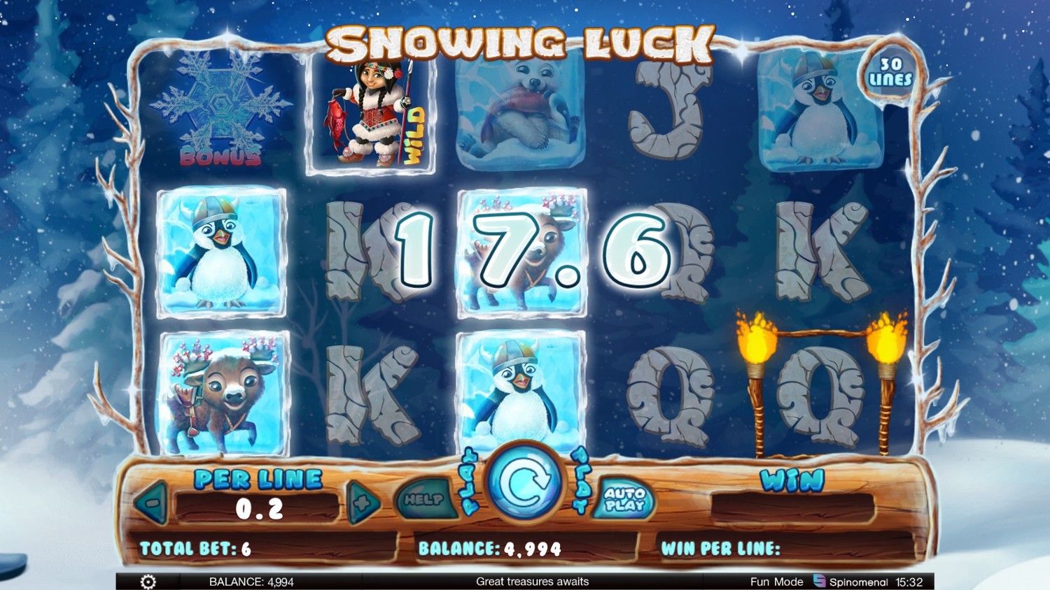 Snowing Luck Slot Gameplay