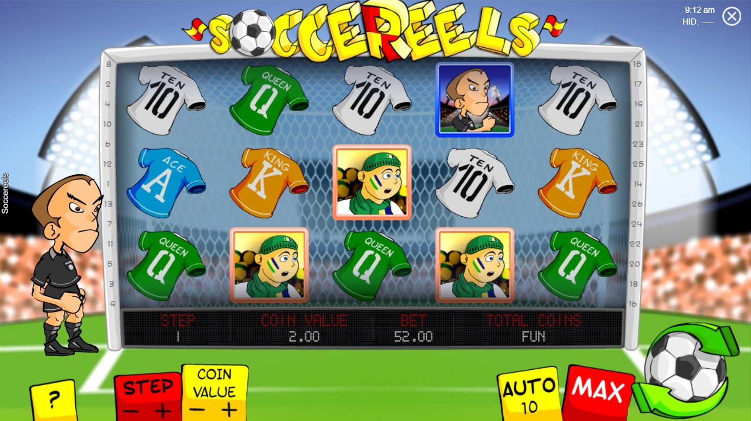 Soccereels Slot Gameplay