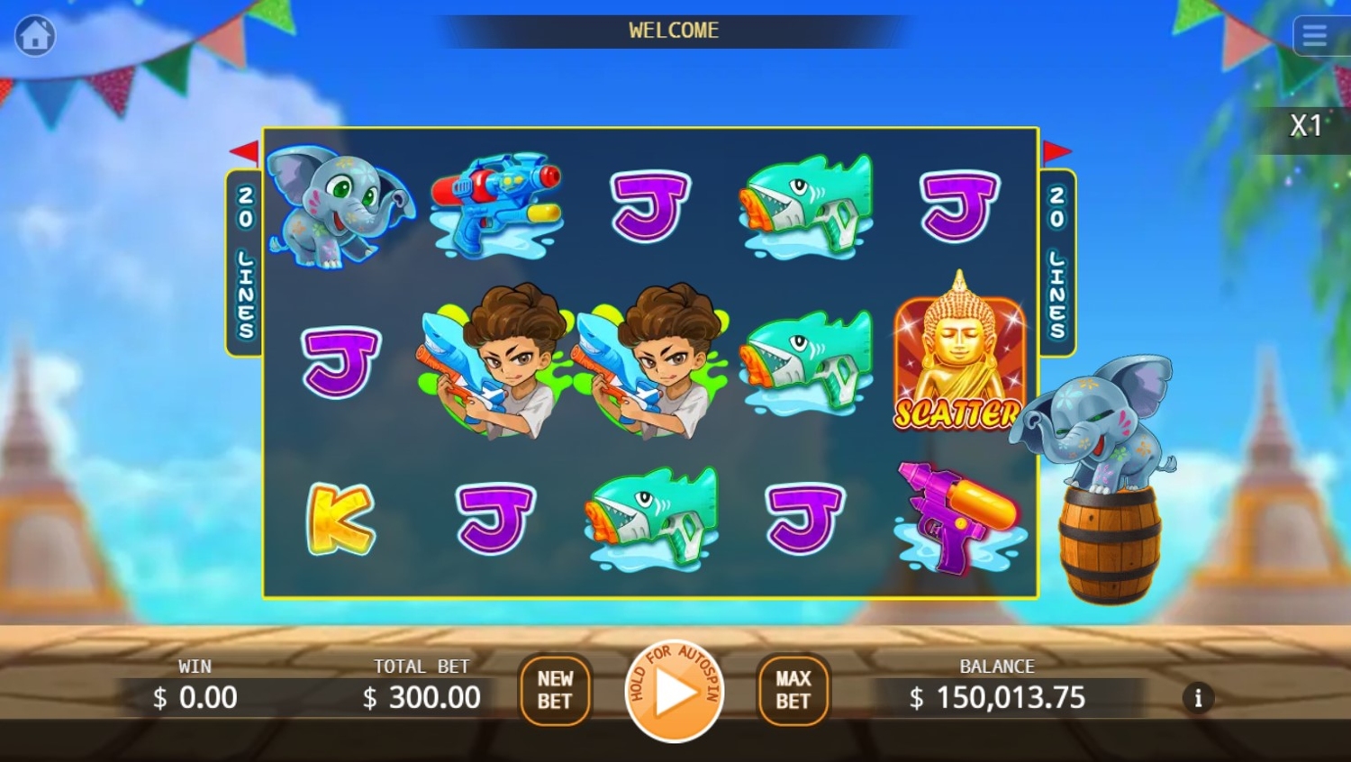 Songkran Warfare Slot Gameplay