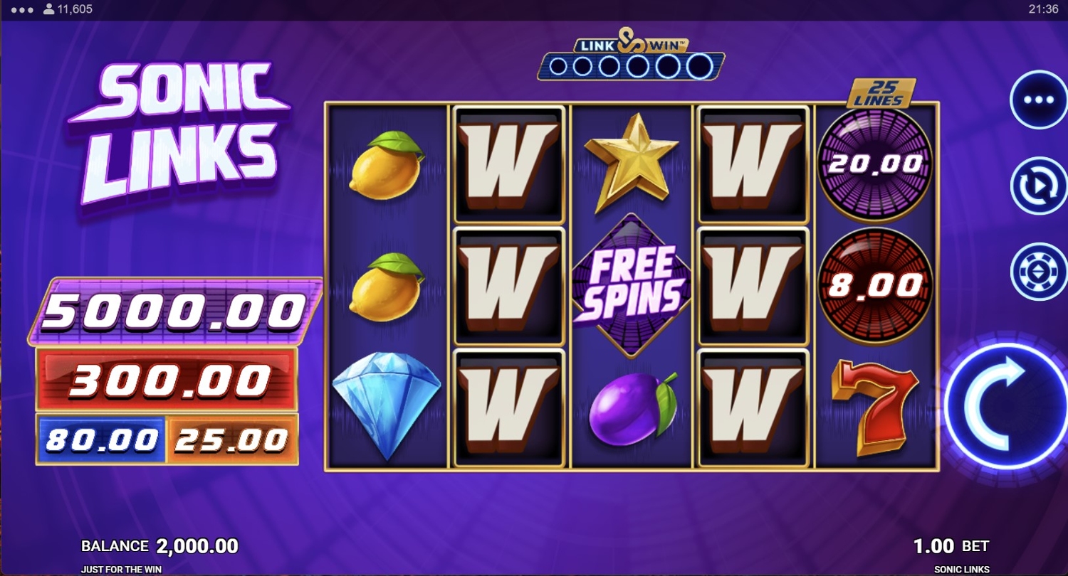 Sonic Links Slot Gameplay