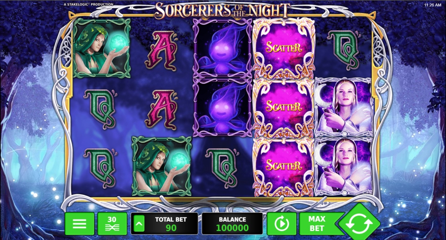 Sorcerers of the Night Slot Gameplay