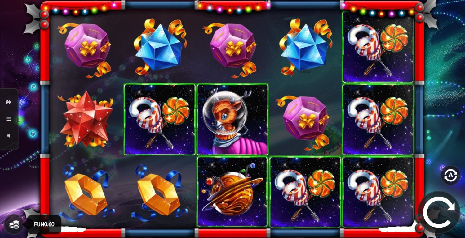 Space Christmas Slot Gameplay