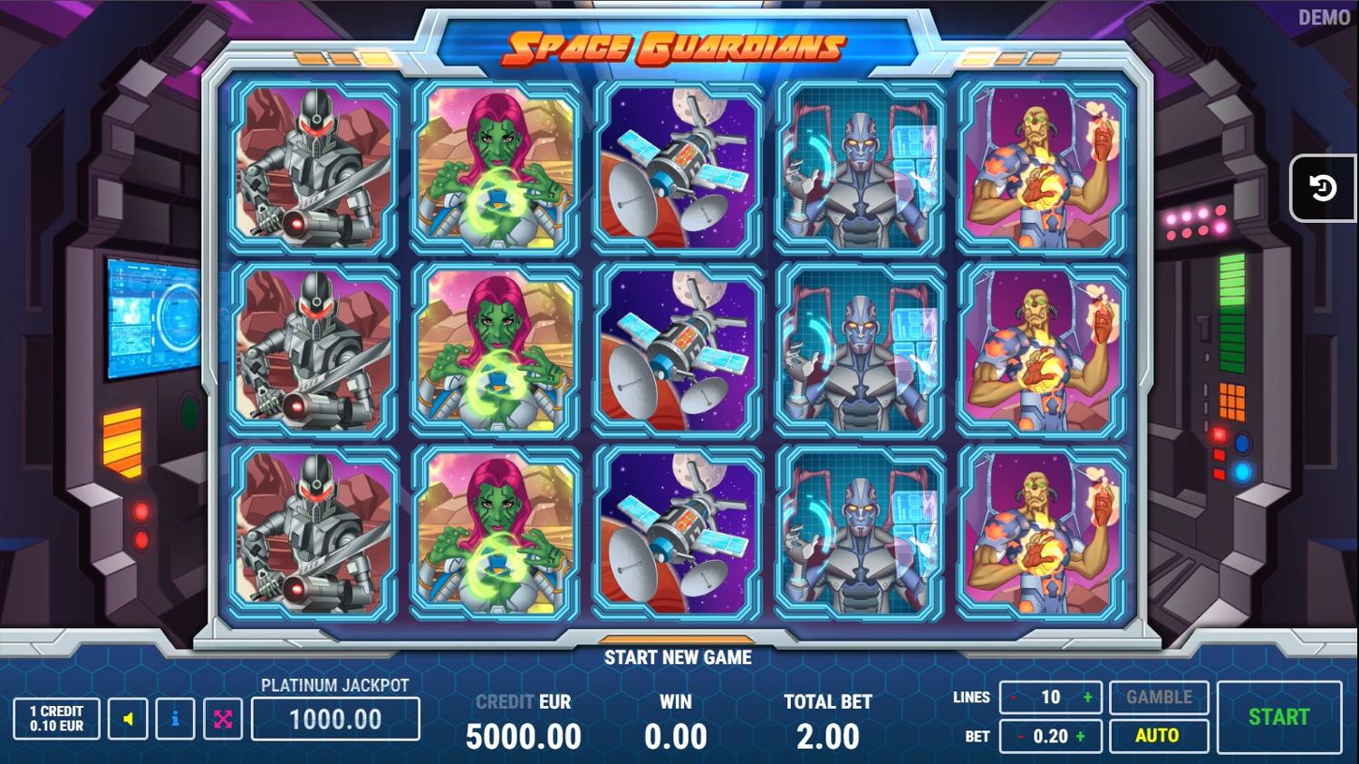 Space Guardians Slot Gameplay