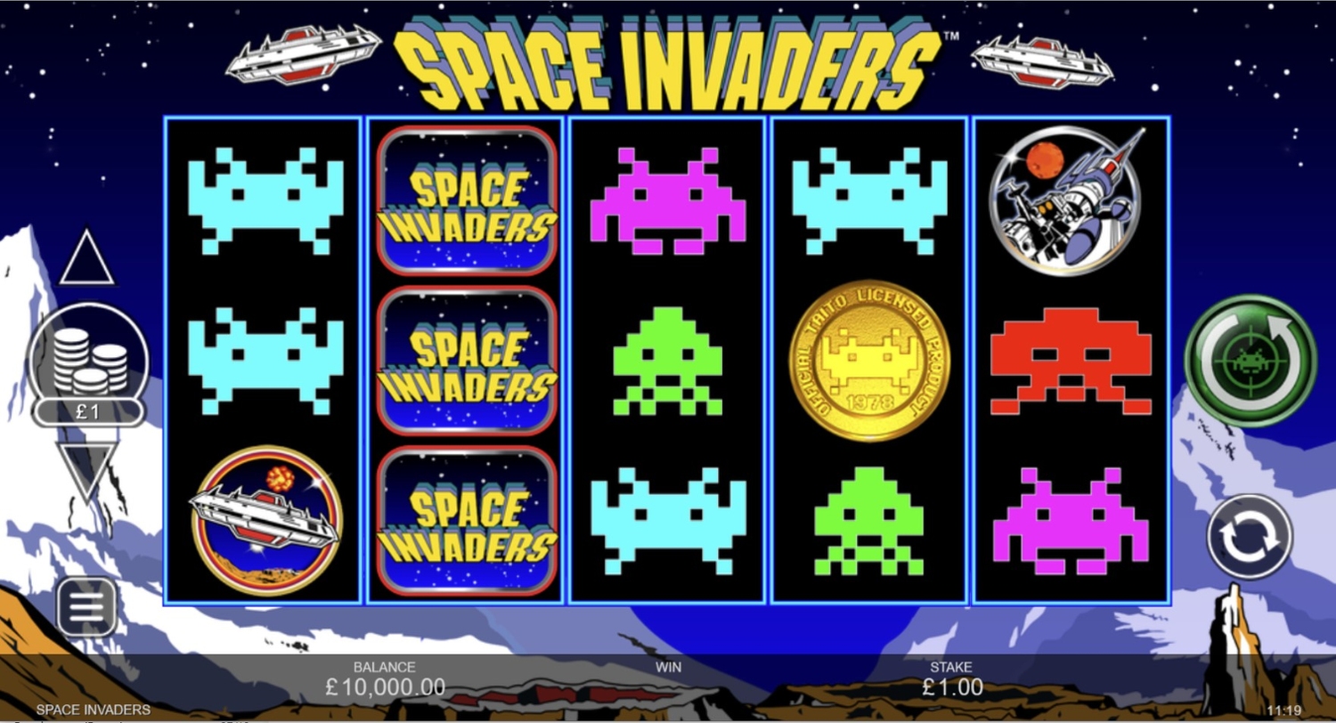 Space Invaders Slot Gameplay