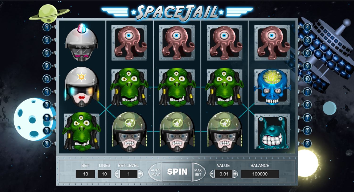 Space Jail Slot Gameplay