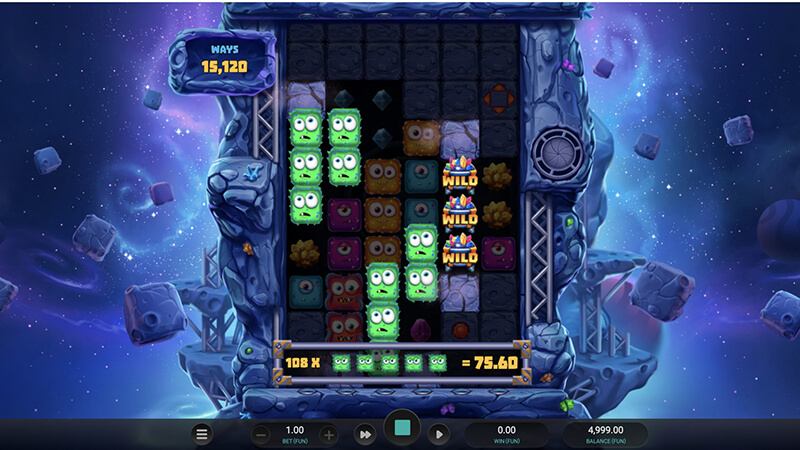 Space Miners Dream Drop Slot Gameplay