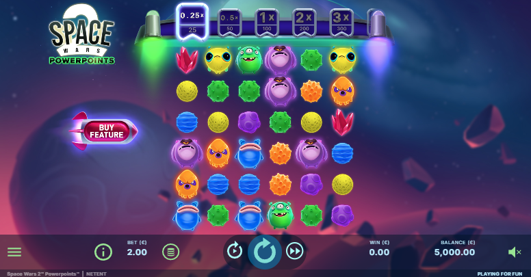 Space Wars 2 Powerpoints Slot Gameplay