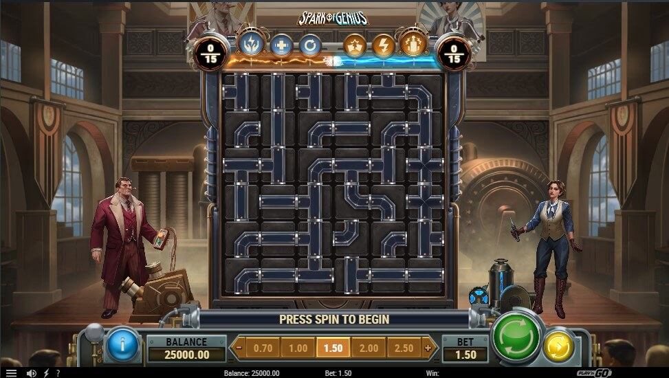 Spark of Genius Slot Gameplay