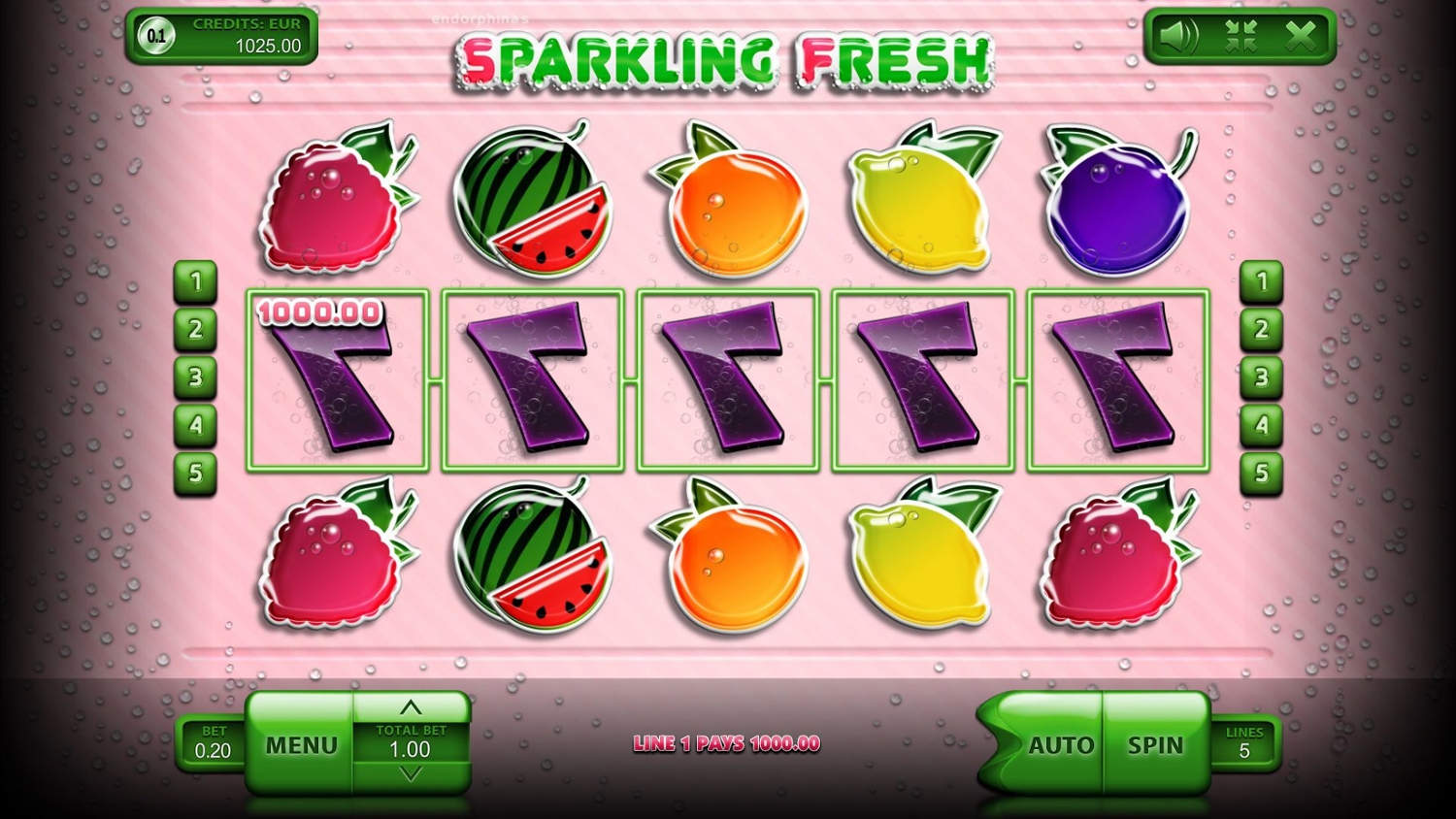 Sparkling Fresh Slot Gameplay