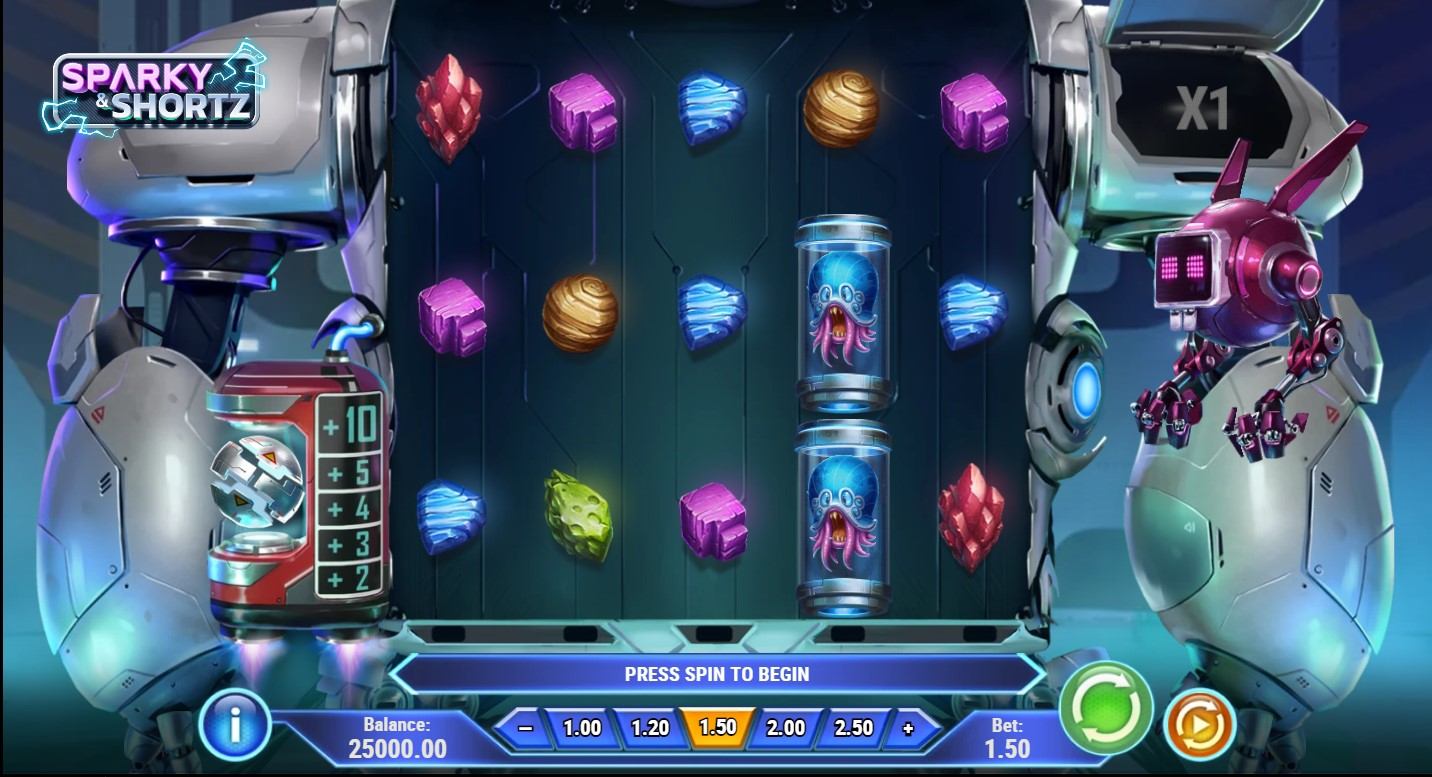 Sparky and Shortz Slot Gameplay