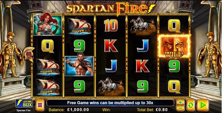 Spartan Fire Slot Gameplay