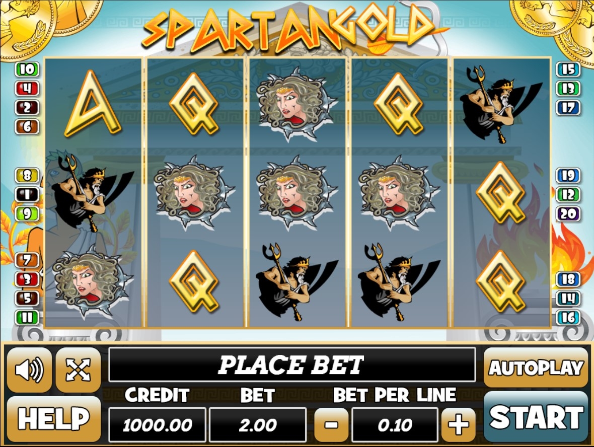 Spartan Gold Slot Gameplay