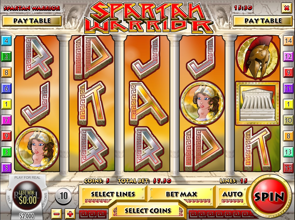 Spartan Warrior Slot Gameplay