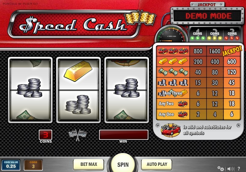 Speed Cash Slot Gameplay