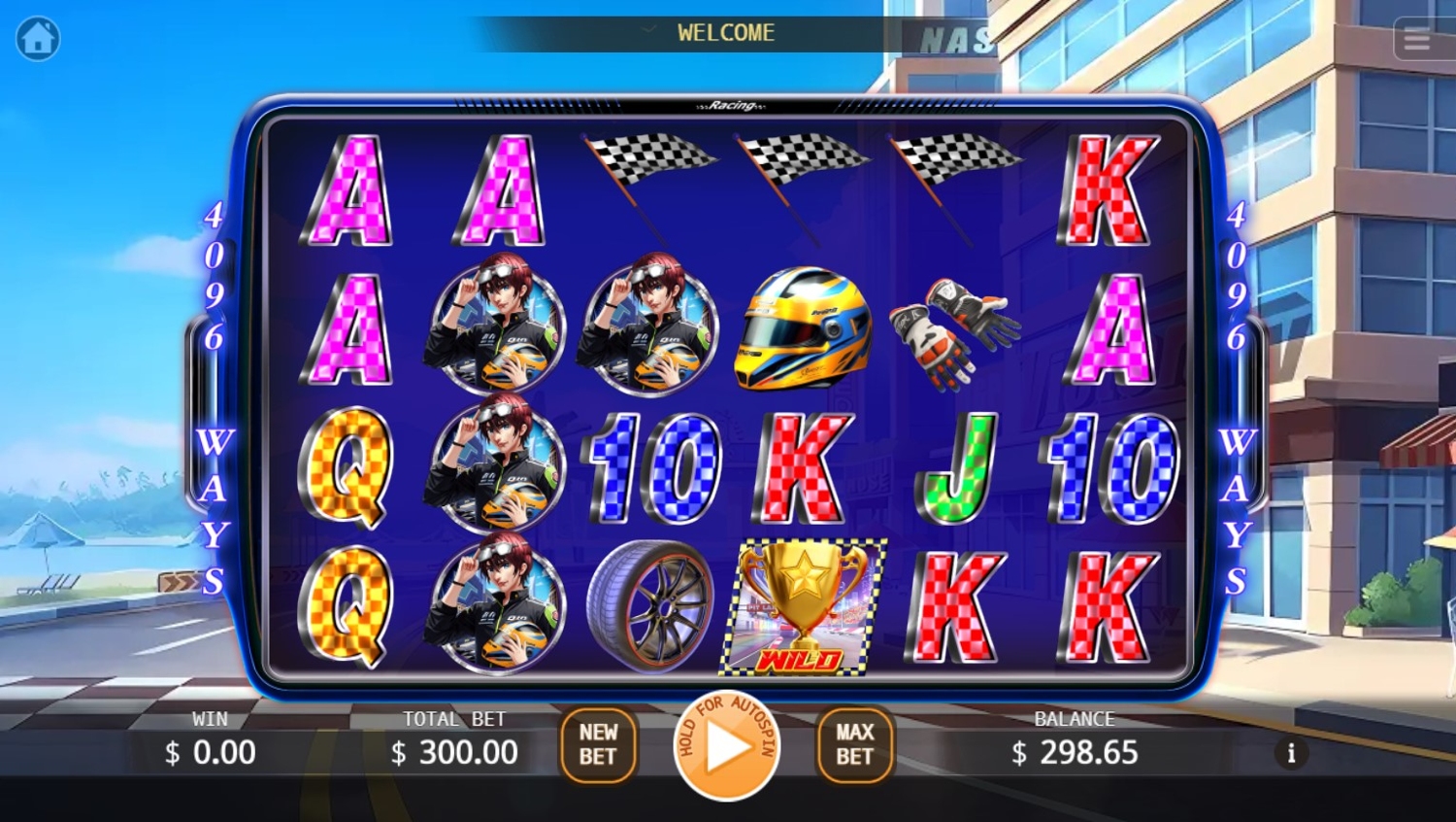Speed King (KA Gaming) Slot Gameplay