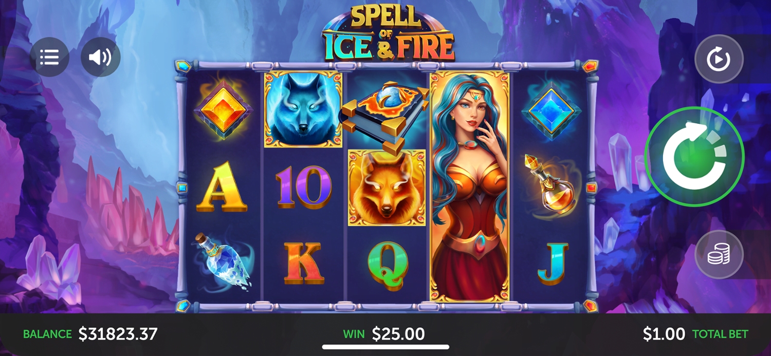 Spell of Ice and Fire Slot Gameplay