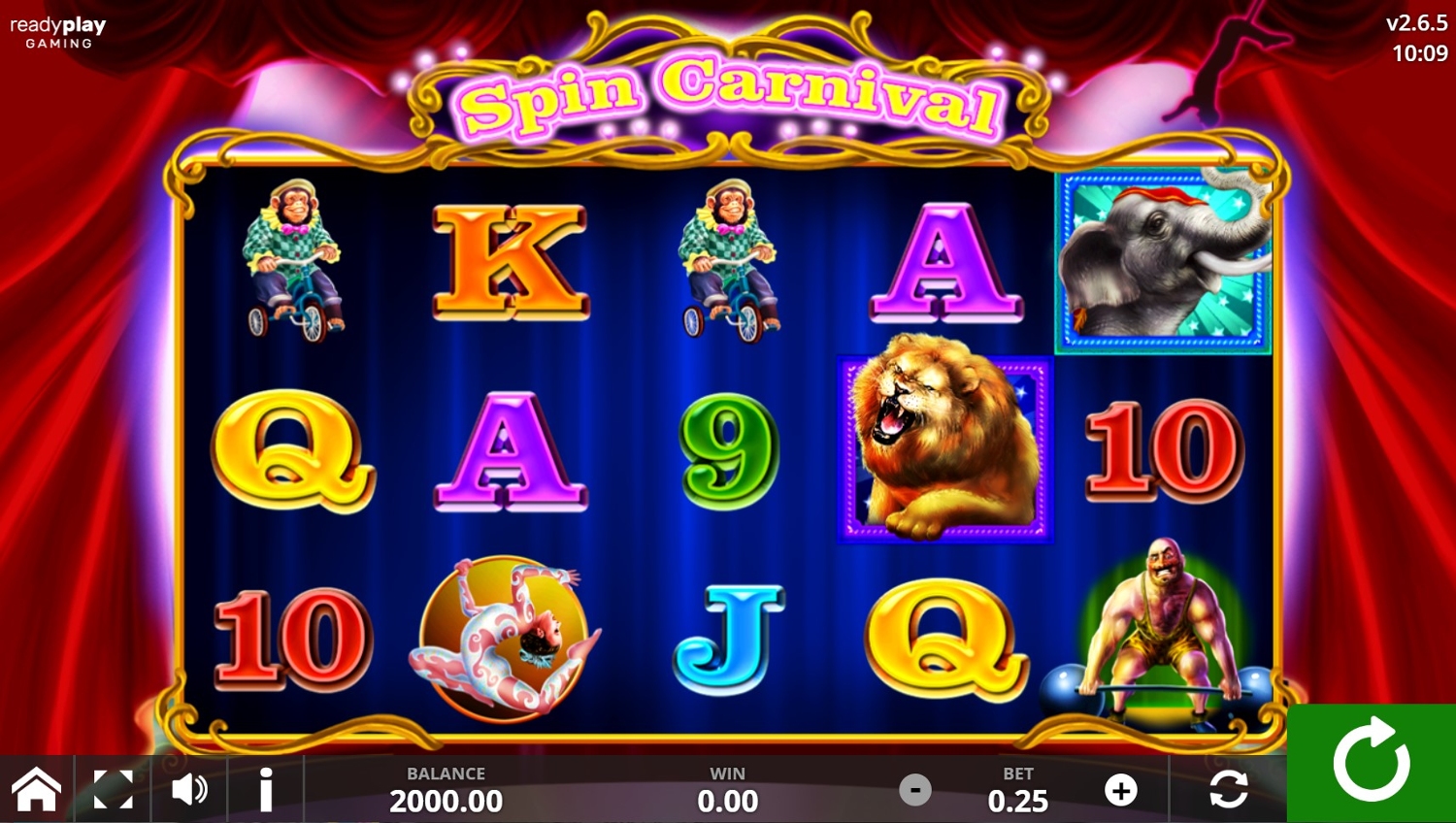 Spin Carnival Slot Gameplay