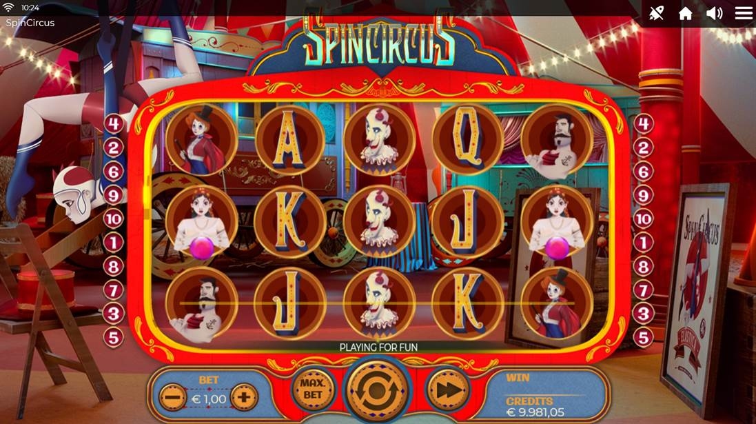 Spin Circus Slot Gameplay