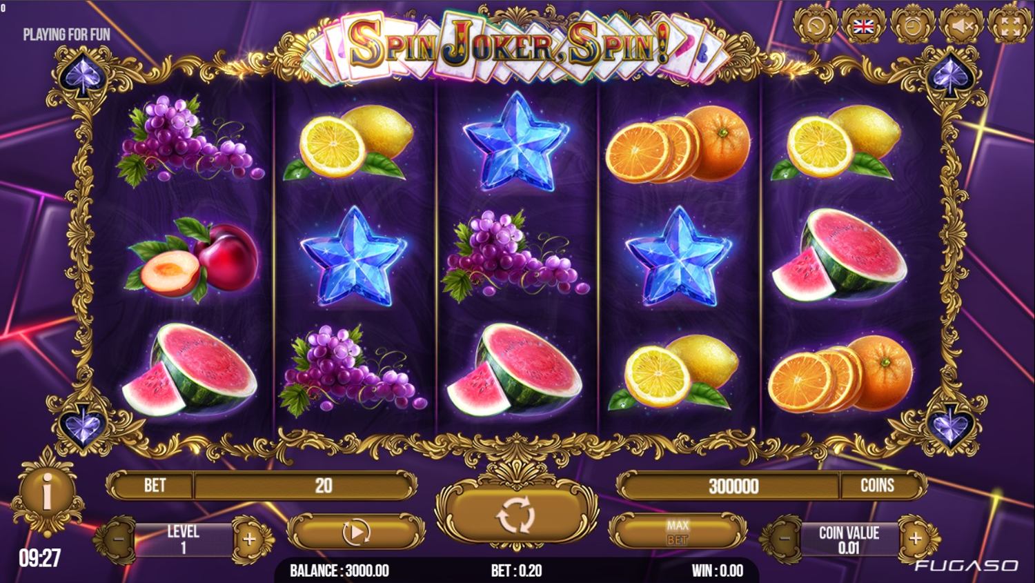 Spin Joker, Spin Slot Gameplay
