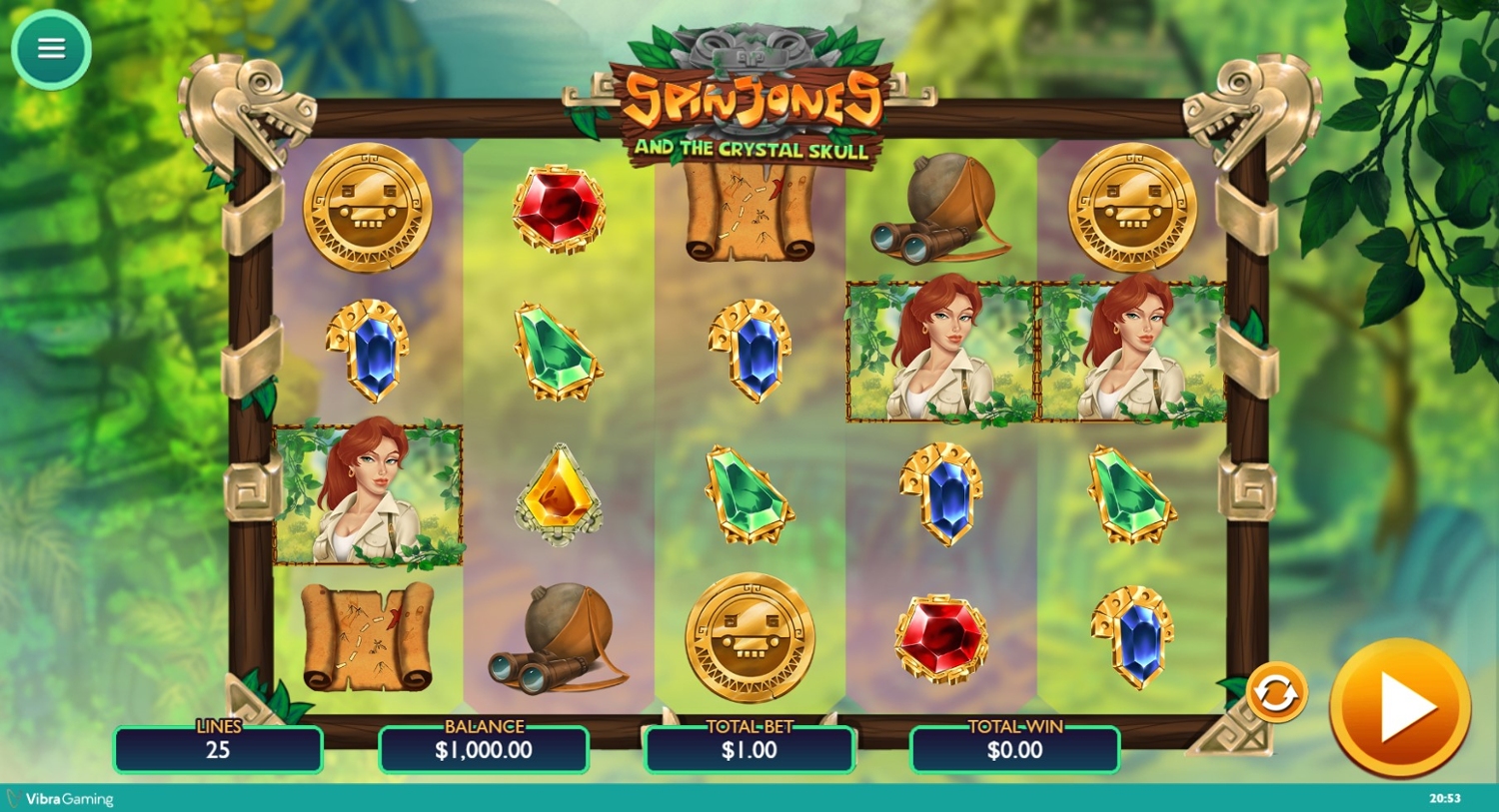 Spin Jones and the Crystal Skull Slot Gameplay