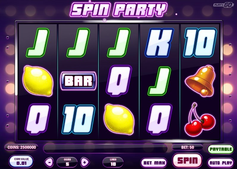 Spin Party Slot Gameplay