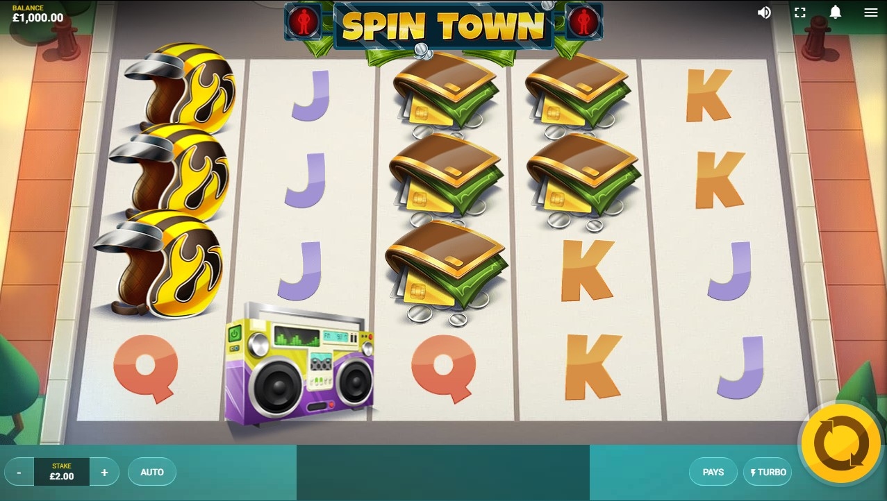 Spin Town Slot Gameplay